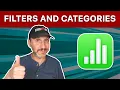 Single Tables Filters and Categories in Mac Numbers