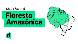 FLORESTA AMAZÔNICA | GEOGRAFIA | Mapa Mental | Quer Que Desenhe