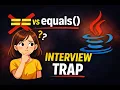 vs equals in Java One Mistake That Fails Interviews
