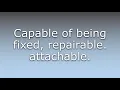 What does Fixable mean