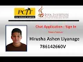 React Native Chat Application Sign In Java Institute Hirusha Ashen Liyanage