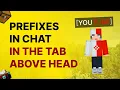 How to Make Prefixes in Chat Tablist Above Head In Minecraft Server