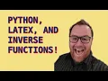 Inverse Function Problems Automated with Python Markdown and LaTeX English Spanish