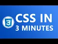 CSS In 3 Minutes Beginners