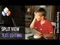 DevTools hacking Split view text editing