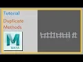 Duplicate methods and hotkyes in Maya 2018 duplicate smart duplicate