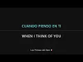 Los Primos del Este - CUANDO PIENSO EN TI Lyrics English Translation - Spanish and English