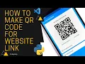 How To Make QR Code For Website link in 2 minutes with python code