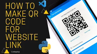 How To Make QR Code For Website link in 2 minutes with python code