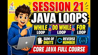 21 Java While Loop Do While Loop For Loop Sum of Digits Program Core Java Full Course