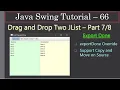 Drag Drop of JLists Part 7 of 8 Cleanup on exportDone Swing Tutorial