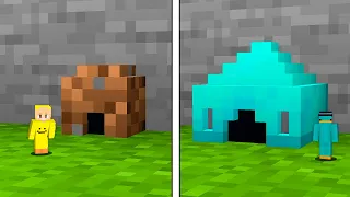 Mini BASES de NOOB vs PRO en Minecraft!