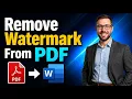 How To Remove Any Watermark From A PDF File Using Microsoft Word In Windows Mac And 2026 Guide