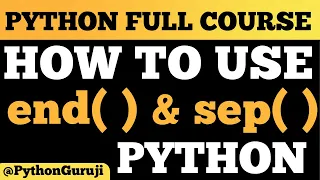 Mastering end and sep in Python s Print Statement