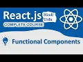 Functional Components in React js React Complete Course for Beginner