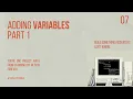 7 Adding Variables to Our Language - Part 1