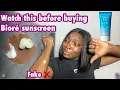 How to Identify the Fake Biore UV Water Essence Sunscreen✨|Onyii Sampson