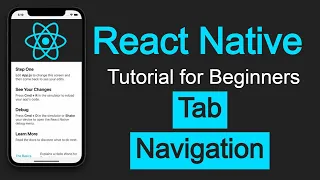 React Native tutorial Tab Navigation React Navigation
