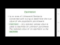 Estimation of Parameter Part 1