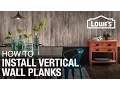 How To Install Laminate Planks Vertically On A Wall