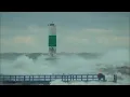 Huge waves at Holland State Park