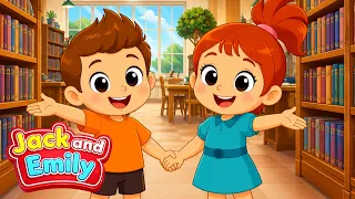 Library + More | Jack & Emily Educational Show For Kids | Fun Learning Video For Children