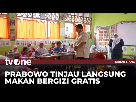 Momen Prabowo Cek Program Makan Bergizi Gratis di Pulogadung
