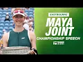 Download Lagu Maya Joint Championship Speech | 2025 Eastbourne