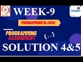 Programming in Java Week 9 Programming assignment 9 nptel NPTEL JAVA Solution July 2021