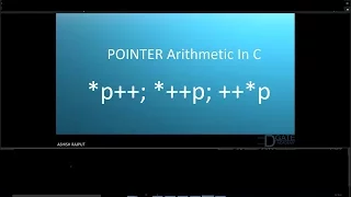 POINTER Arithmetic In C PART 2 p p p