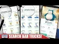BEST SEARCH BAR TRICKS HOW TO SEARCH MOVES ENTIRE EVOLUTIONS SUBTRACT MORE POKEMON GO