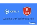 Ionic 3 Angular 4 Signature Pad Tutorial