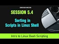 Bash Scripting Session 5 4 - Sorting in Scripts