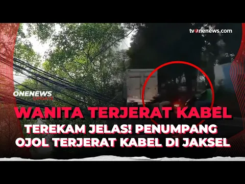 Viral Penumpang Ojol Terjerat Kabel di Jakarta Selatan, Terjungkal di Tengah Jalan