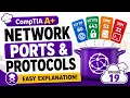 CompTIA A Network Ports Protocols Explained EASY Port Numbers DNS DHCP More
