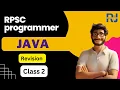 RPSC Programmer Programmer Revision Classes JAVA Revision class Part-2 JAVA input and output