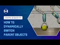 73 How to dynamically switch parent objects in Cinema 4D