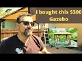 I bought this 300 Hampton Bay Turnberry Gazebo from Home Depot Unboxing and Review