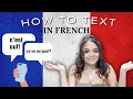 French Slang Words you NEED to know Texting Abbreviations