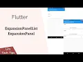Flutter ExpansionPanelList and ExpansionPanel