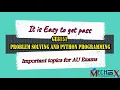 GE8151 Problem solving and python programming - PSPP
