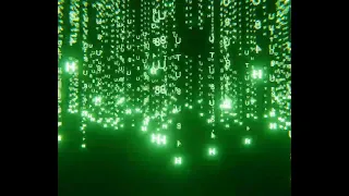 Matrix code rain with geometry nodes Blender