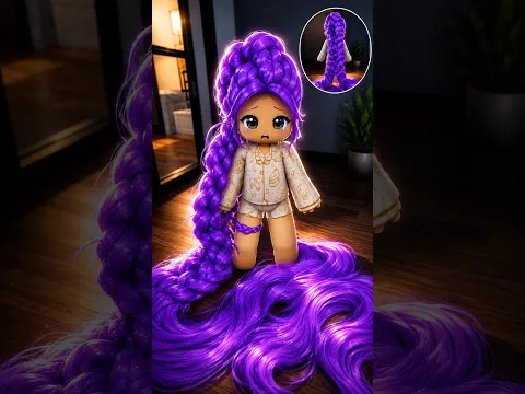 I Was Born With One Strand of Hair… Until It Grew and Shocked Everyone 💜 #roblox #brookhavenrp