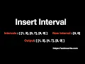 Insert Interval Insert in sorted and non-overlapping interval array Programming Tutorials