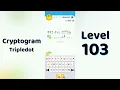Cryptogram Tripledo Level 103 Solutions Logic Puzzle Game Mini Boss