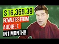 Audible Passive Income 16 369 39 In 1 Month From book Publishing Business SEE INSIDE MY BANK