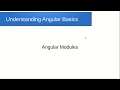 Understanding Angular Basics - Modules or NgModules