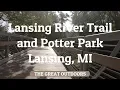 Lansing River Trail from Potter Park Lansing MI