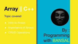 Arrays CRUD Operations C basics