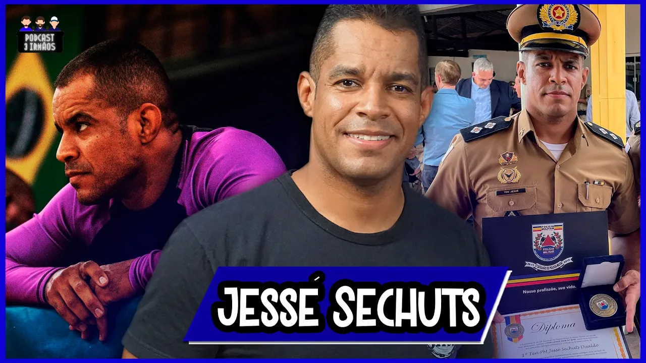 Jessé Sechuts - Tenente PM MG - Campeão Brasileiro NoGi CBJJ - Podcast 3 Irmãos #291